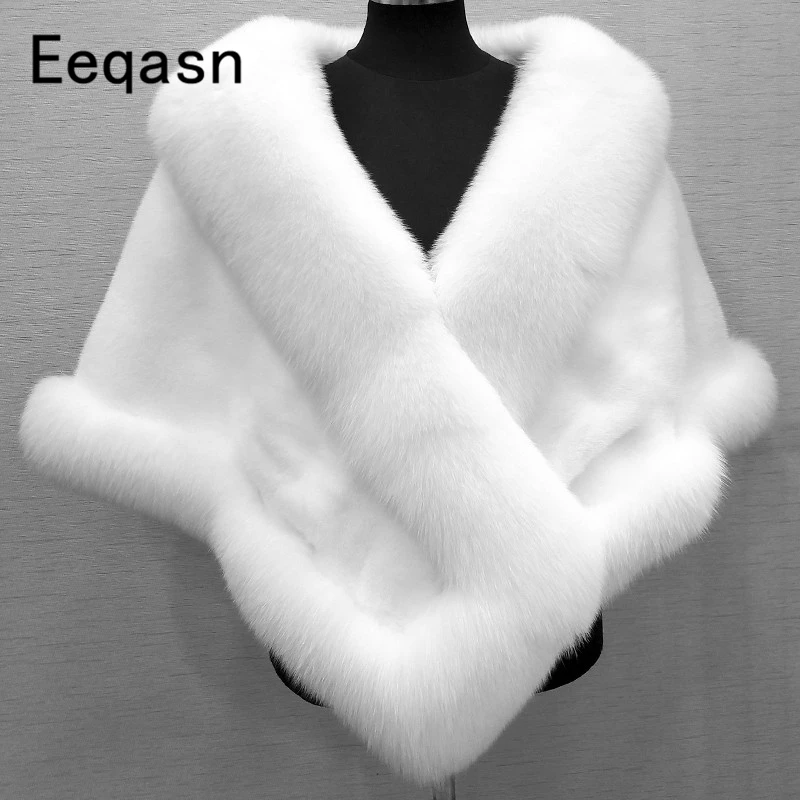 Fur Faux Bridal Shawl (1)