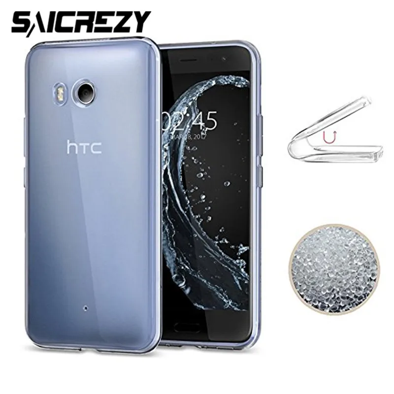 

Ultra Thin Clear TPU Soft Case For HTC Desire 12 Plus U11 Life Eyes U Play 10 Evo One M10 A9s A9 X10 Protective Back Cover