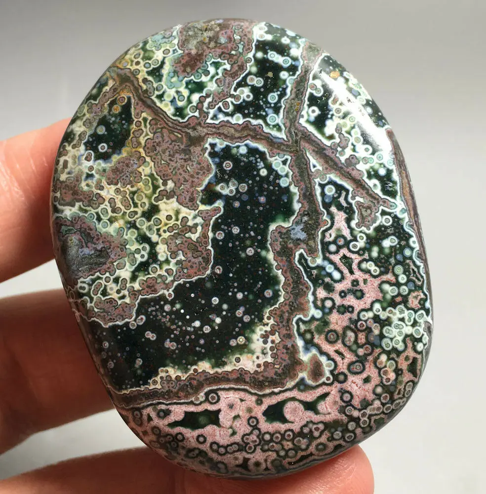 

97g RARE NATURAL OCEAN JASPER QUARTZ CRYSTAL sphere HEALING healing crystals