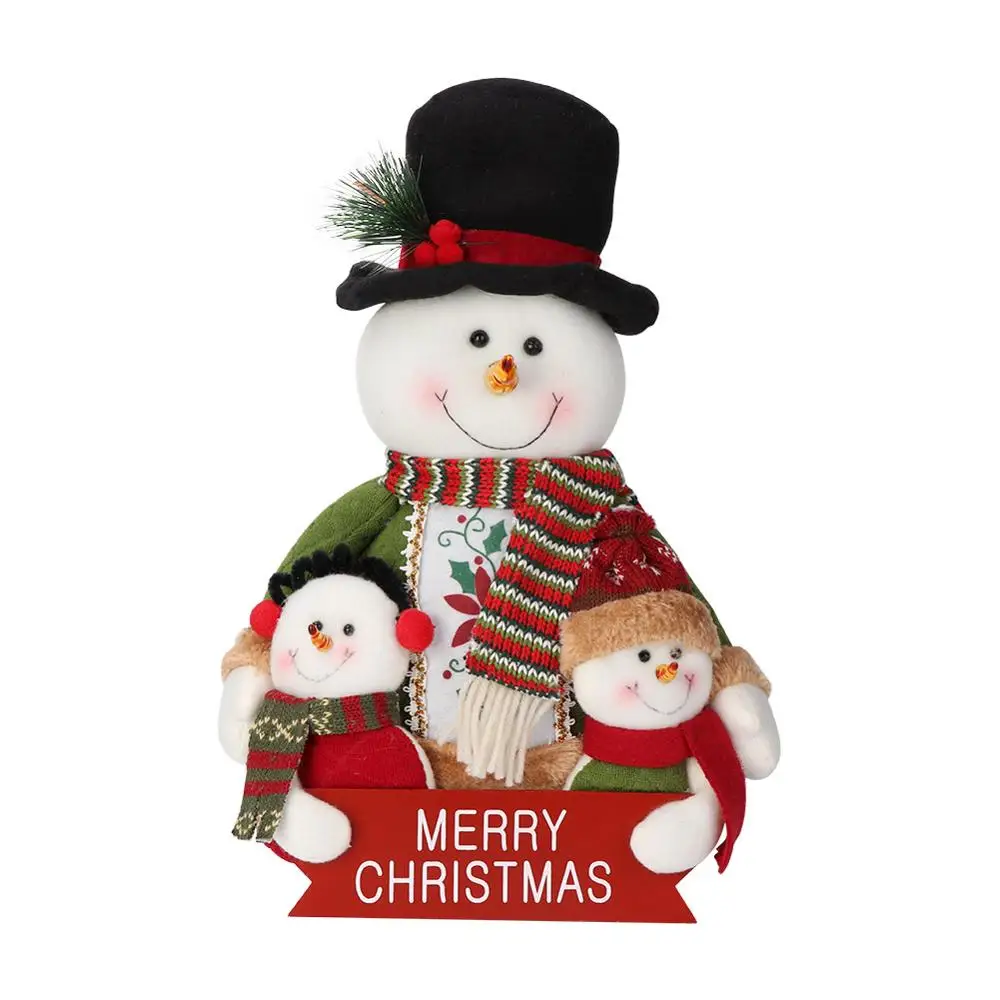 Теплая Большая Рождественская кукла Санта-Клаус, фигурка снеговика, очаровательные рождественские украшения для дома, подарки на год - Цвет: Snowman