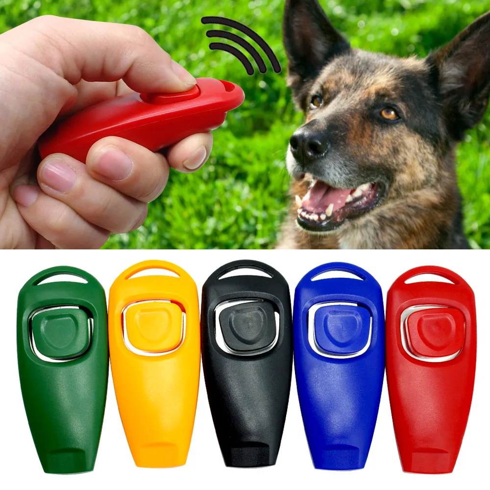 Пластиковый дрессировочный свисток Clicker для собак вспомогательный оборудование