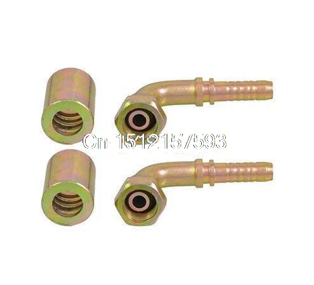 

3/8" BSP Thread Hydraulic Cone 10mm Hose End Right Angle Oil Piping Connectors