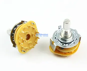 

12 Pieces 4 Pole 3 Position 4P3T Channel Band Rotary Switch Selector