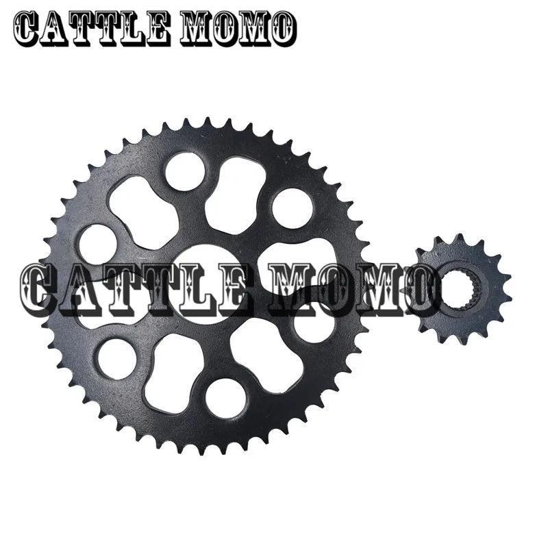 

Black Dirt motorcycle Front Sprocket & Rear Sprocket gear transmission For Yamaha Tricker XG250 (428) Motorcycle Sprocket XG 250