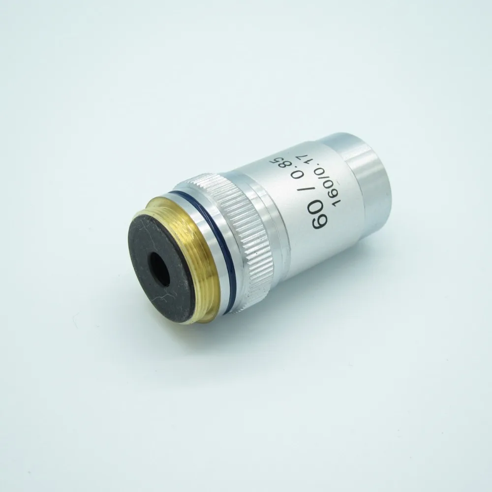 CE, 60x/0,85 мм-W/пружинный микроскоп ахроматическая линза для объектива, DIN160mm для биологического микроскопа, высокое качество