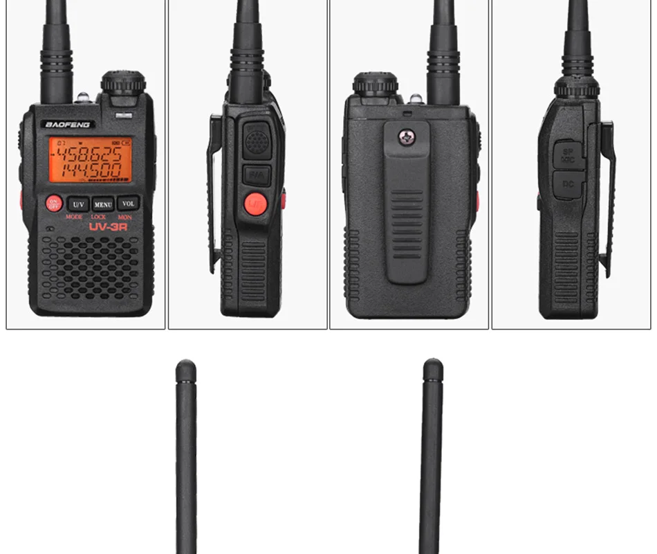 Baofeng UV-3R Walkie Talkie Mark 136-174/400-470 МГц двухдиапазонный двухсторонний радиоприемник Doppia Frequenzy display Due Vie радио св. Хэм радио