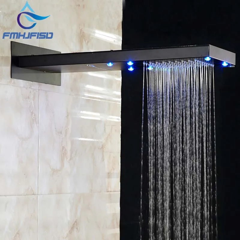 NEW-LED-Oil-Rubbed-Bronze-22-Rain-Shower-Head-Waterfall-Top-Over-head-Sprayer