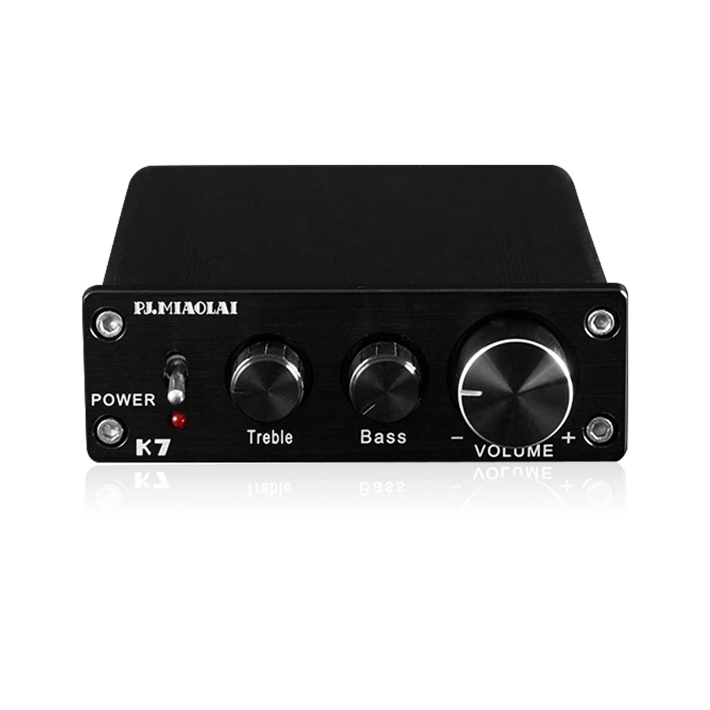 PJ. MIAOLAI TDA7498 LM1036 Hi Fi 2 0 цифровой аудио усилитель 70 Вт * портативный домашний