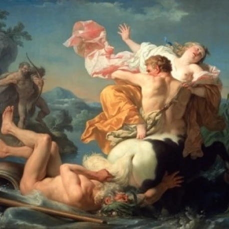 Abduction of Deianeira  Louis Jean Francois Lagrenee (1725-1805/French)  Musee du Louvre Paris  Print (18 x (18 x 24)
