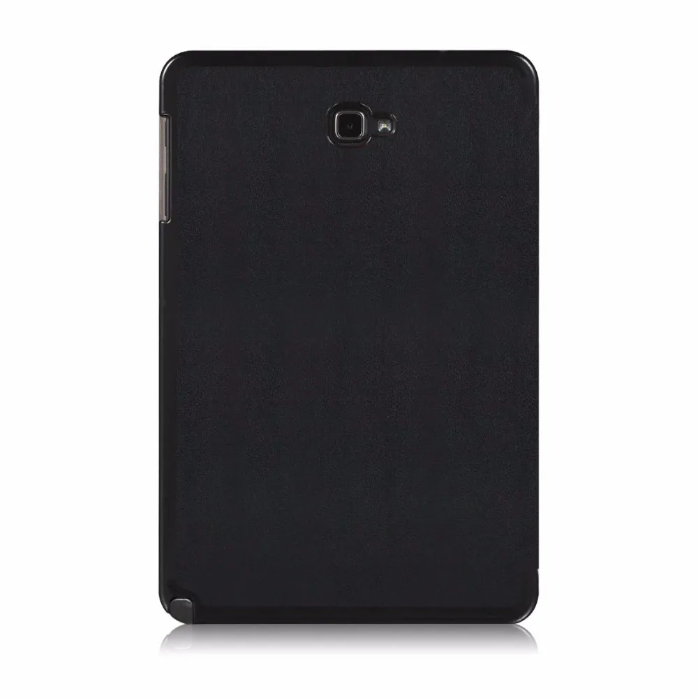 Ультратонкий флип-чехол из искусственной кожи чехол для samsung Galaxy Tab A A6 10,1 T585 T580 T580N чехол-подставка для планшета Авто спящий режим+ ручка