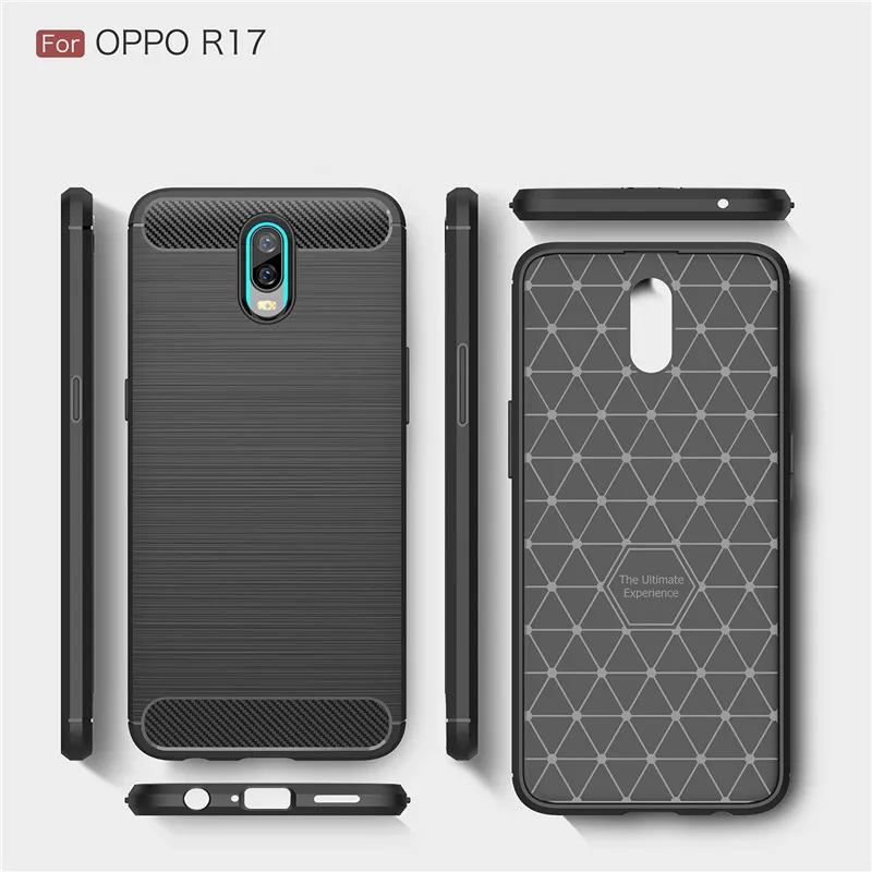 Чехол для телефона из углеродного волокна OPPO R17 чехол WolfRule мягкая задняя крышка