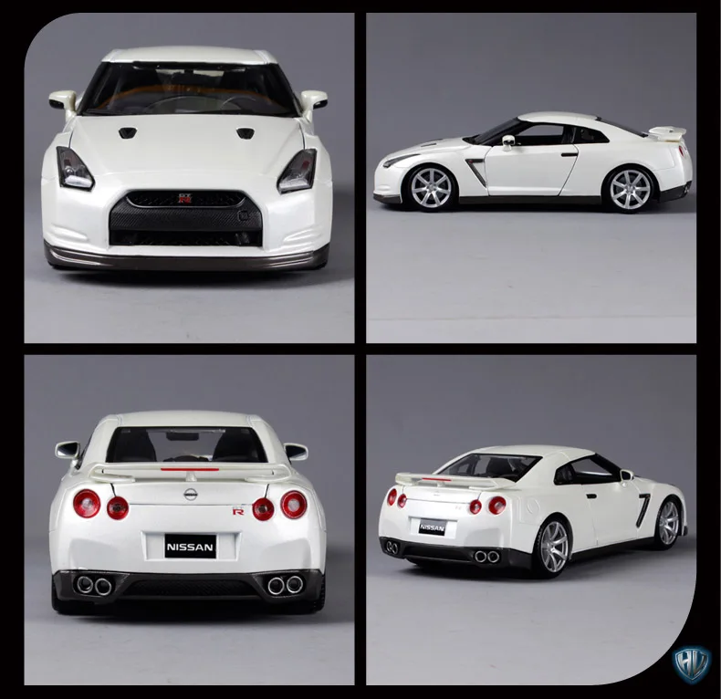 Carro para Nissan Direção com Caixa Gtr com Volante de Controle da Roda Bburago Liga Esporte Carro Diecast Modelo Dianteira Original 1:18 5 Brinquedos e hobbies