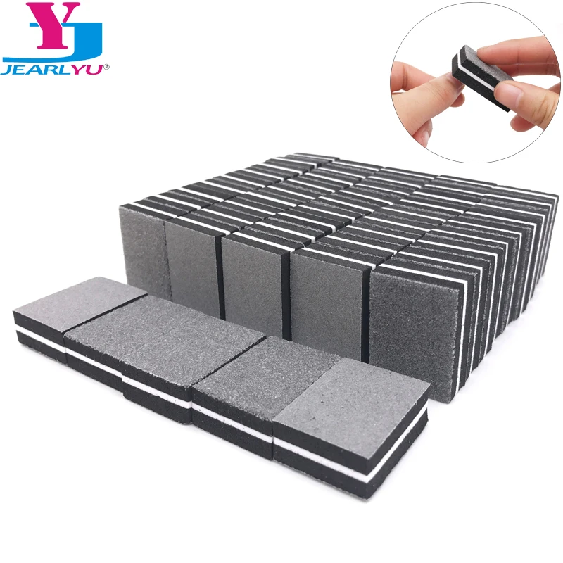 

50 Pcs Nail File Buffer Black Sanding Files Block Manicure Tools Nail Art Tips Durable Buffing For Nail Polish Unhas De Gel Kit