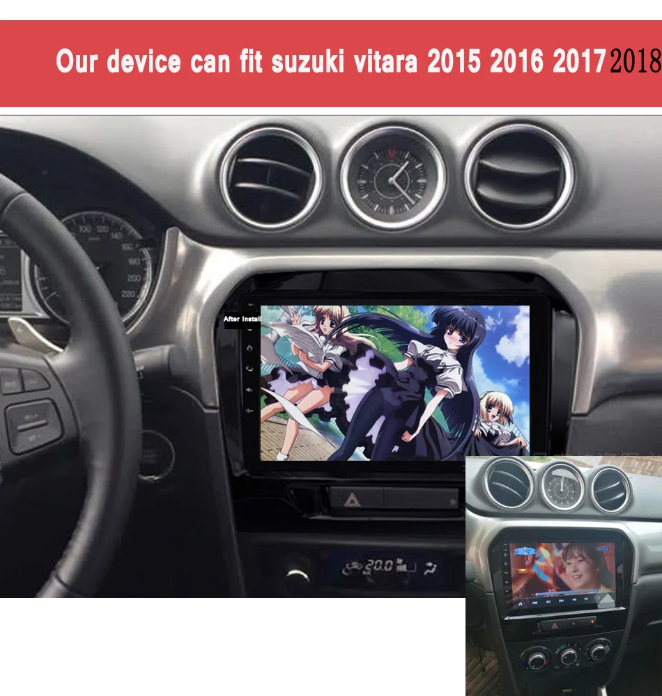 Top 9 Inch Android 9.0 Octa Core 4GB RAM Car Radio Stereo with Multimedia Player For Suzuki Grand Vitara 2015-2019Car GPS Navigation 10