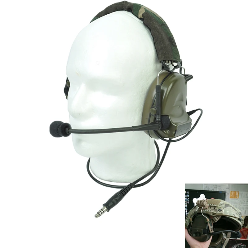 Airsoft Army Microphone Z Tactical Headset Accessory Outdoor Sport