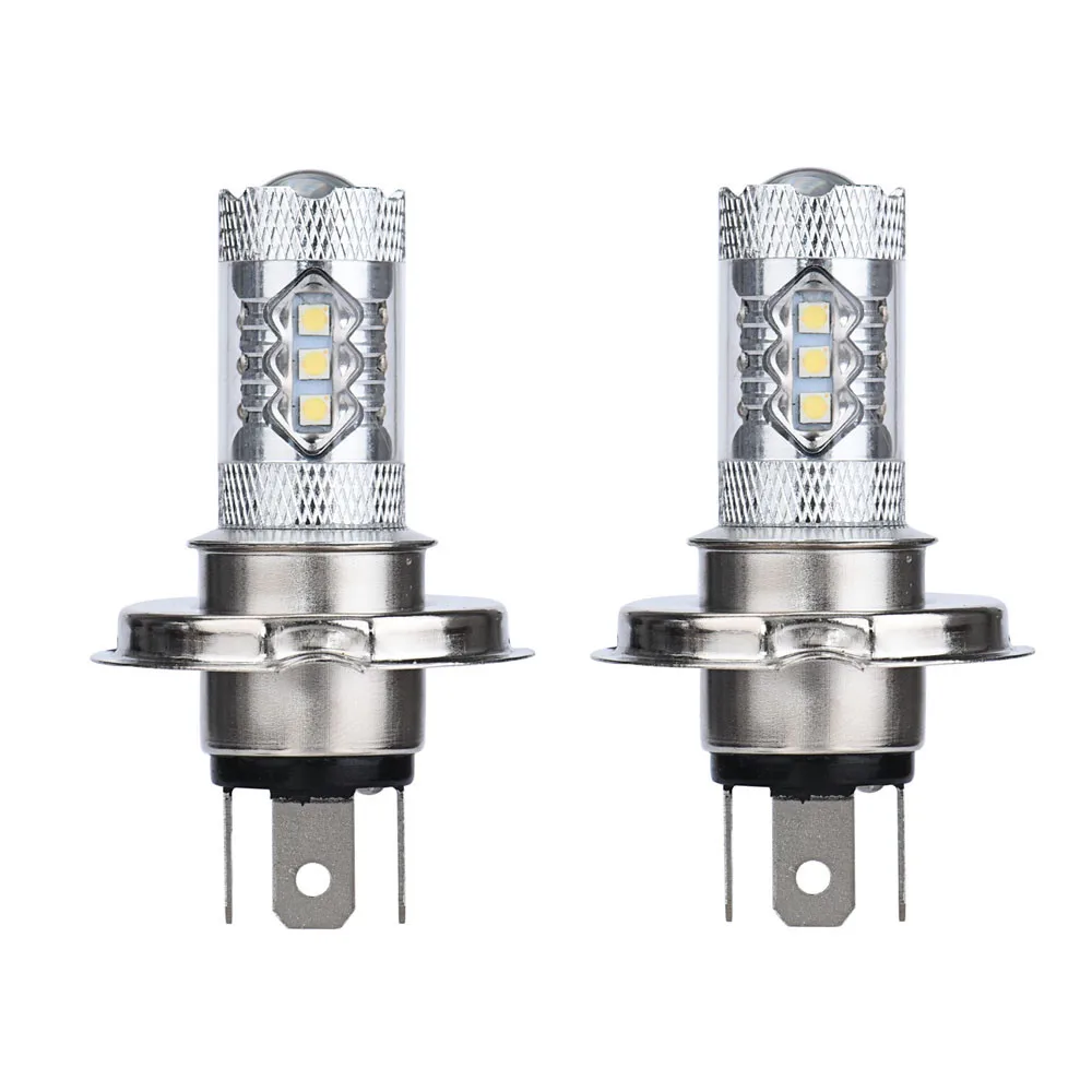 

Franchise 2PCS 80W White H4 9003 HB2 LED Fog Light Bulb 1500LM High Low Beam Headlight 900LM DC 8V-30V low power high lighting #