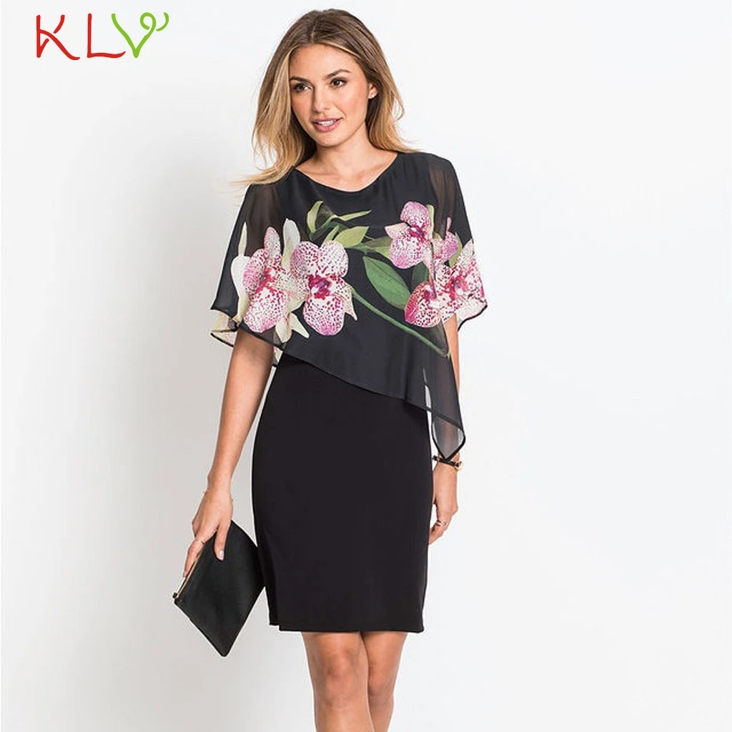

Dress Women 5XL Chiffon Elegant Ruffles Summer Dress Casual Party Night Dress Wedding 2019 Plus Size Vestidos Robe Femme 19Apr16