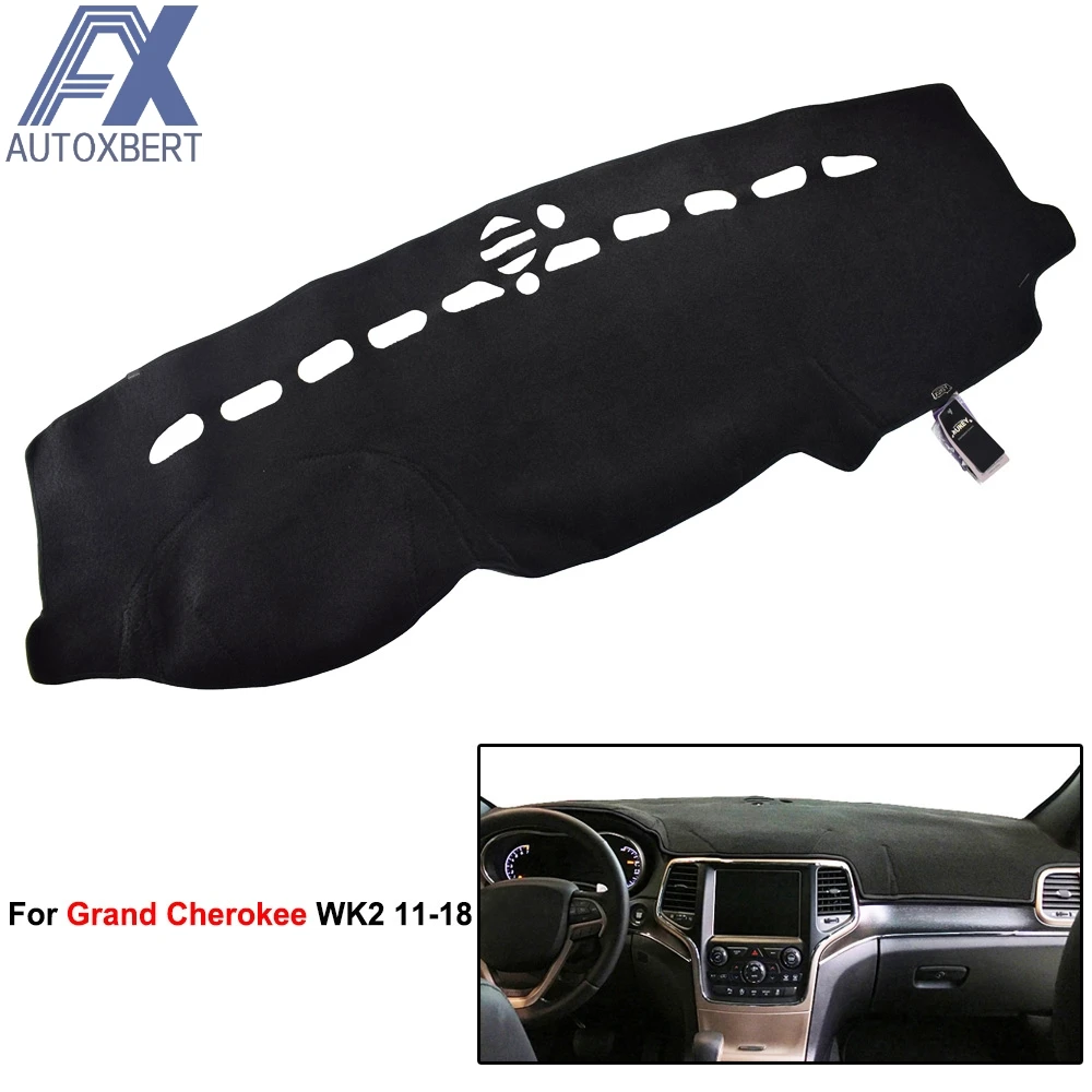 

AX Xukey Sun Shade Dash Board Cover For Jeep Grand Cherokee WK2 2011- 2015 2016 2017 Dashboard Cover Dashmat Dash Mat Pad