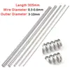 3Pcs 304 Stainless Steel Long Spring Y-type Compression Spring Wire Dia 0.3/0.4/0.5/0.6mm Outer Dia 3-10mm Length 305mm ► Photo 1/5