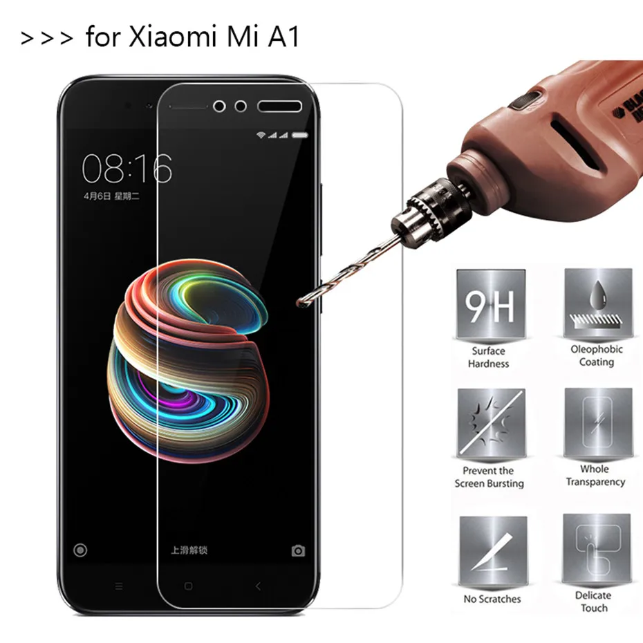Закаленное стекло для Xiaomi A1 Mi 5X Защитная пленка экрана mia1 Mi5X mi 5x защитная