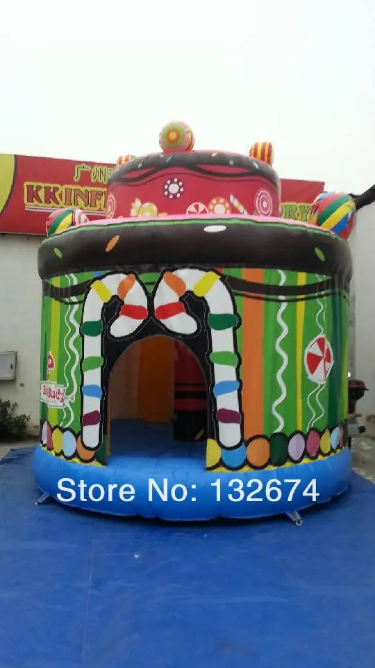 celebration colorful party Inflatable birthday cake bouncer