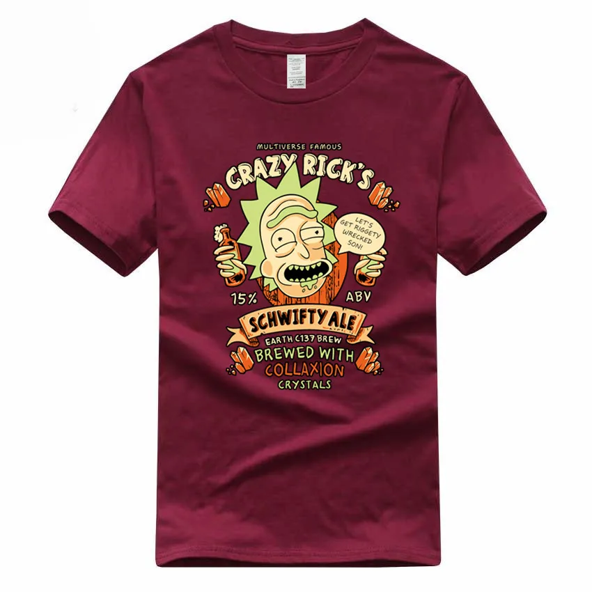 Rick and Morty аниме евро размер хлопок футболка Летняя повседневная с круглым вырезом мультфильм футболка для мужчин и женщин GMT300001
