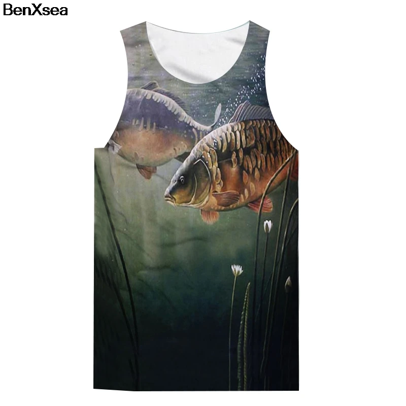 Модная одежда 3D Печатных Футболка Прохладный для мужчин Fish Tank Top хобби печати жилет - Цвет: 12