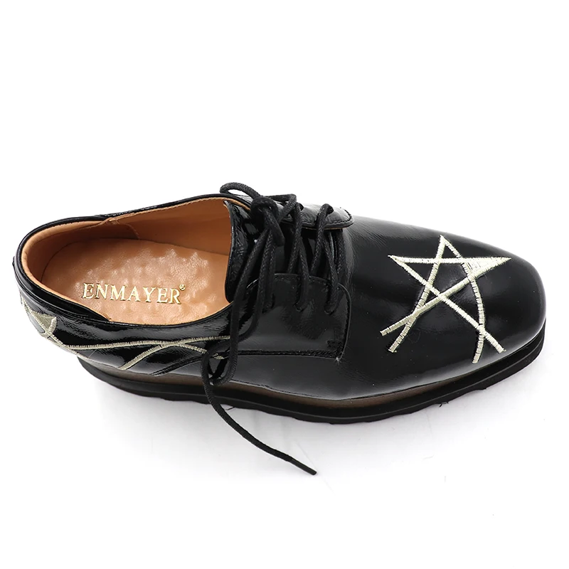 Mode Enmayer Rouge Pompes Noir De Haut Orteil Dentelle Plate Partie Impression Compensées Occasionnels forme Carré Chaussures Talon Jusqu'à Rencontres Femme Zx4Zqrw