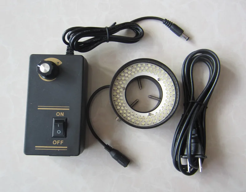 

2018 108pcs Red Light LED Illuminated Adjuatable Laboratory Biological Stereo Microscope Ring Lamp Diameter 41mm 90V-264V