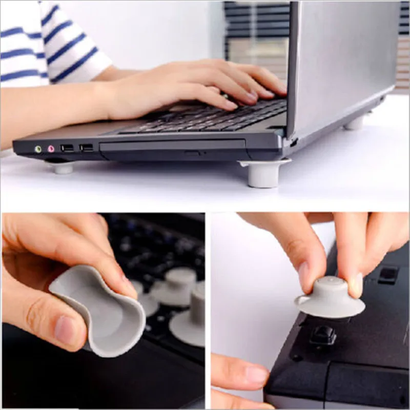 Laptop Notebook Antiskid Cooling Cooler Stand Leg Feet Skidproof Pad FM 