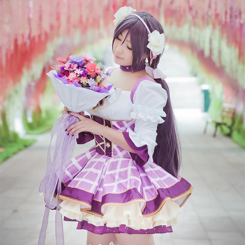 Love Live! Цветочный букет Nozomi Tojo Пробуждение платье косплей костюм все размеры