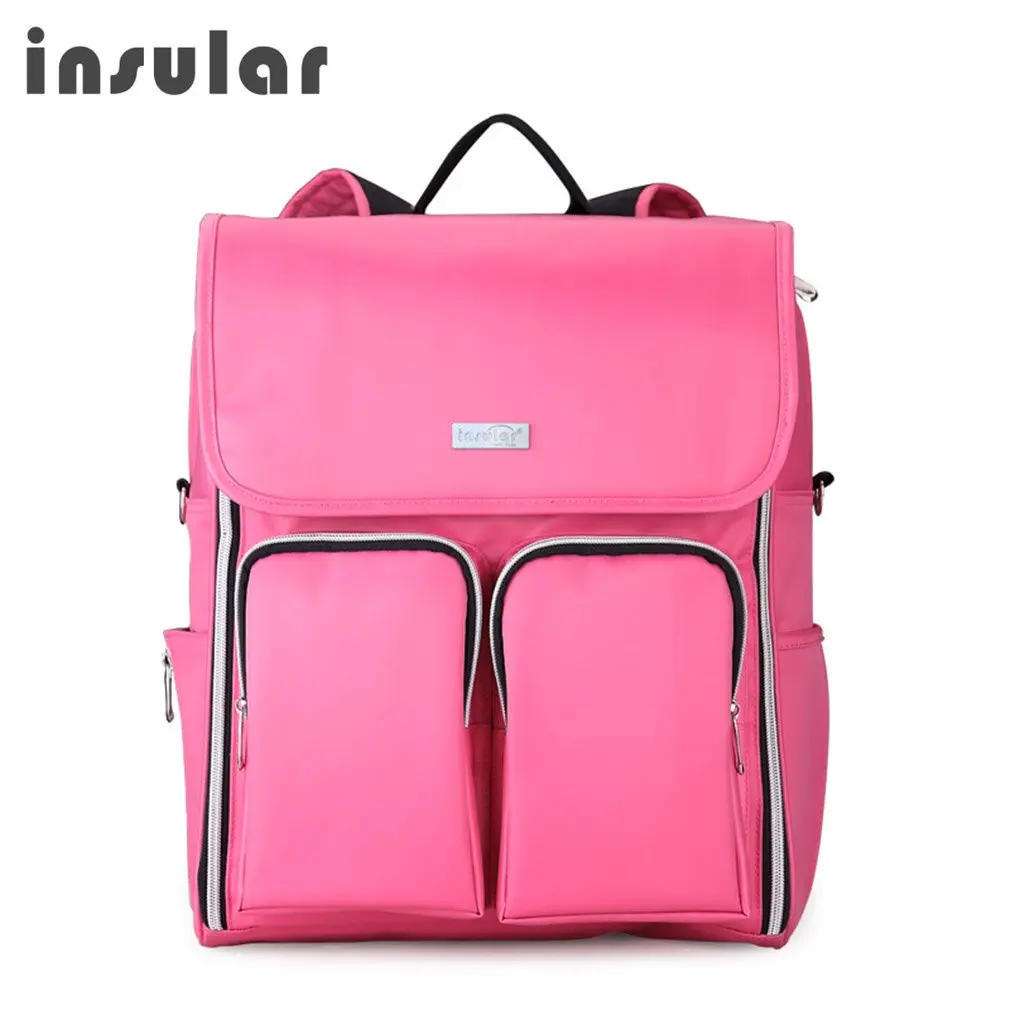

INSULAR Diaper Bag Waterproof Nylon Mummy Bag Multifunctional Travel High-capacity Newborn Baby Mummy Shoulder Bag Portable