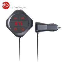 Bluetooth Hands-Free Car Kit Fm-передатчик Аудио Музыка MP3/WMA Плеер Дисплей Напряжения 5 В 2.5A Двойной USB Автомобильное Зарядное Устройство Q7S