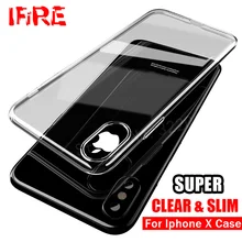 

Transparent TPU Phone Cover Cases For iphone 10 x Case Ultra Thin Soft Shell For Apple iphone X Cases Crystal Clear Silicon Capa