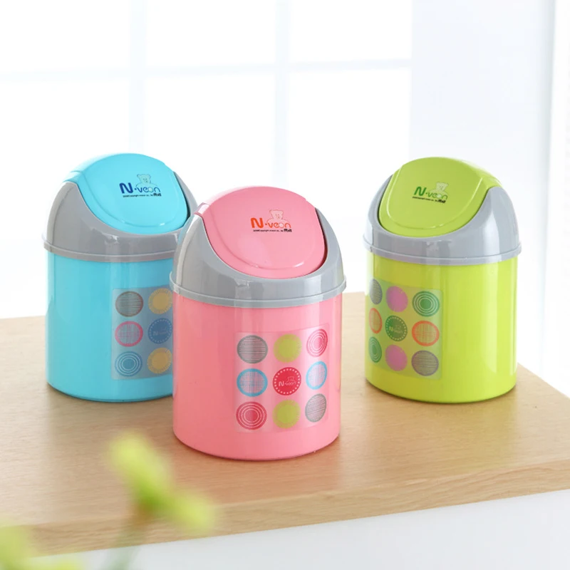 top price Creative mini Desktop mini dustbin trash can ash bin garbage