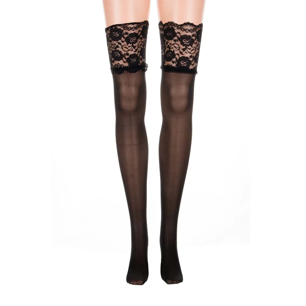 

Hot Sell 14Cm Wide Stockings Lace Fashion Sexy Women Girls Lace Top Stay Up Thigh High Stockings Nightclubs Pantyhose