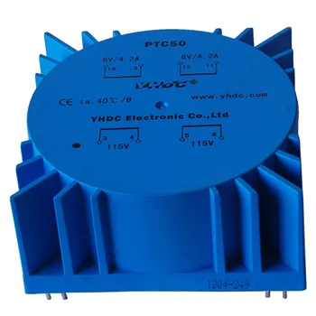 

PTC50 For Audio usage Power 50VA 2*110V 2*18V toroidal transformer, encapsulated transformer PCB Welding transformer