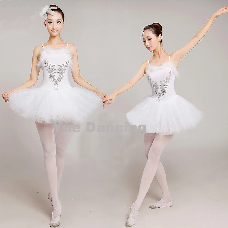 Women Girls Ballet Dress Leotard Tutus Dancewear Dance Dress Swan Lake Costumes 
