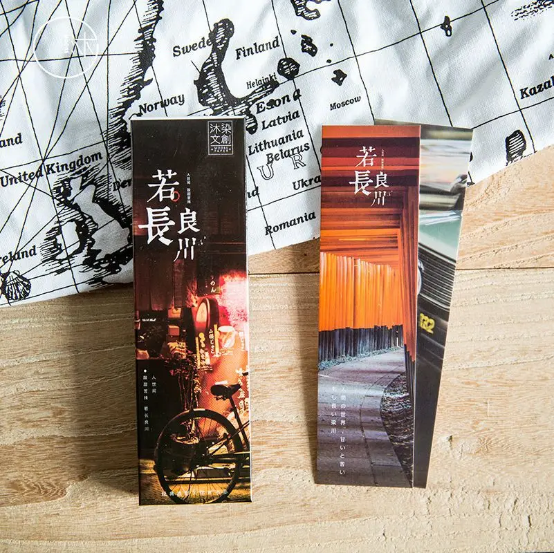 30 шт./компл. креативный японский стиль Бумага Закладка книга комиксов держатель сообщения карты канцелярские принадлежности Рождественский подарок