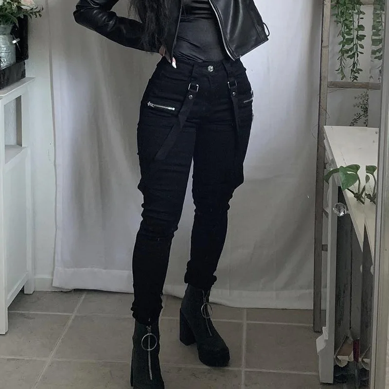 

Mujer Sexy Ripped Jeans For Women Pencil Pants Stretch High Waist Skinny Jeans Holes Denim Pants Trousers Women Jeans