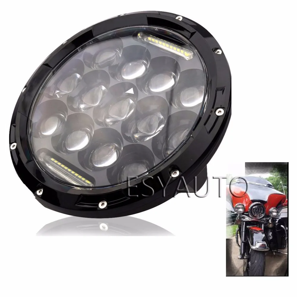 1pcs Round 7INCH 75W LED motorcycle HEADLIGHT High low ...