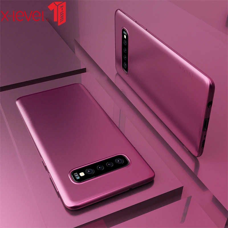 

X-Level Case For Samsung Galaxy S10 S10e Slim Soft TPU Matte Touch Shockproof Back Phone Cover For Samsung S10 Plus Cases S10+