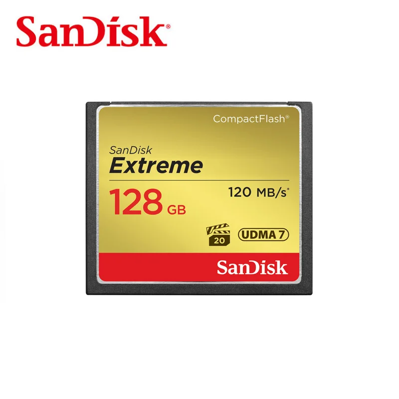 

flash Memory Card,Sandisk Extreme conpact CF Card 32GB 64GB 128GB Up to 120MB/s Read Speed for rich 4K and Full HD video camera