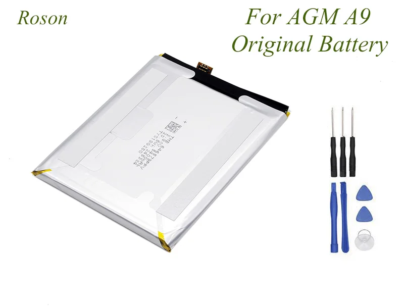Roson для AGM A9 аккумулятор 5400 мАч Сменный аксессуар Аккумуляторы для AGM A9+ Инструменты