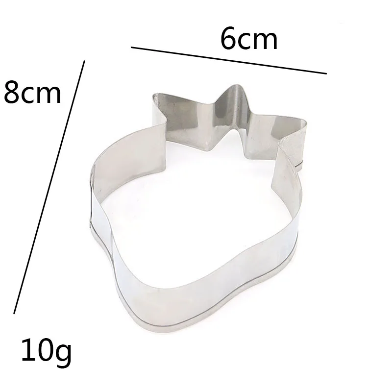 Кухонные формочки для печенья в форме клубники, металлические формы, сахарное ремесло, торт печенье пирожные, формочки для выпечки, инструменты для украшения торта, 1 шт