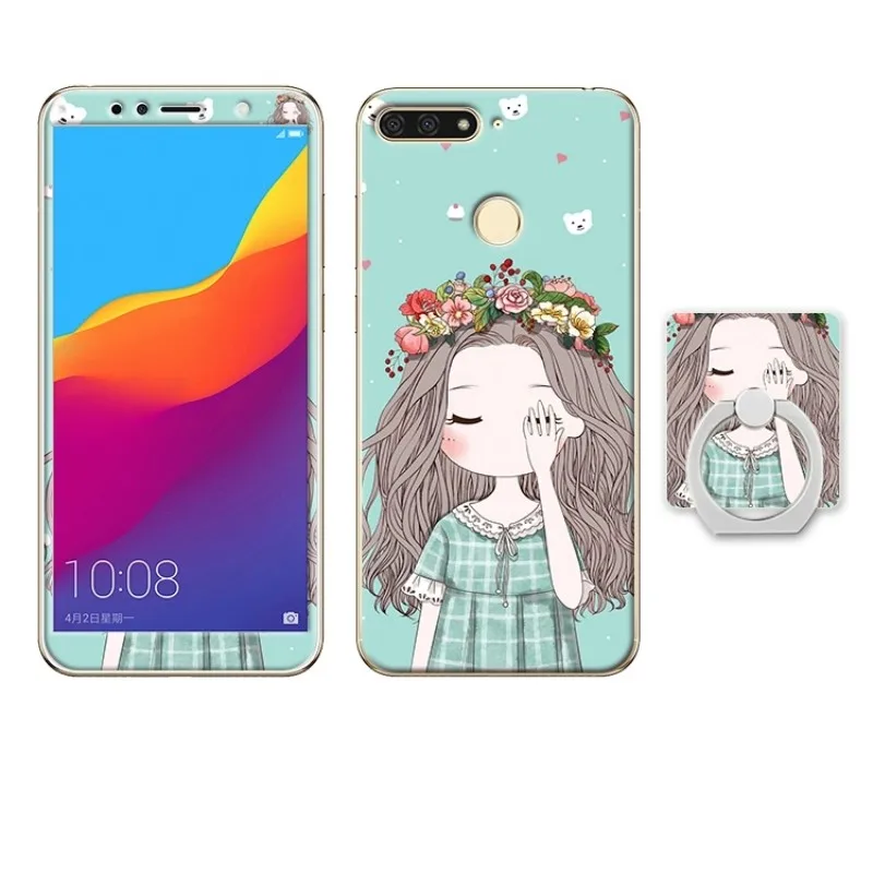 Huawei Y6 2018 honor 7A pro enjoy 8e case cover glass screen protector (15)