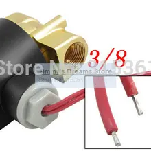 Почтой Вода Воздух Газ топлива NC Электромагнитный клапан 3/" BSPP 24 В DC 2W040-10