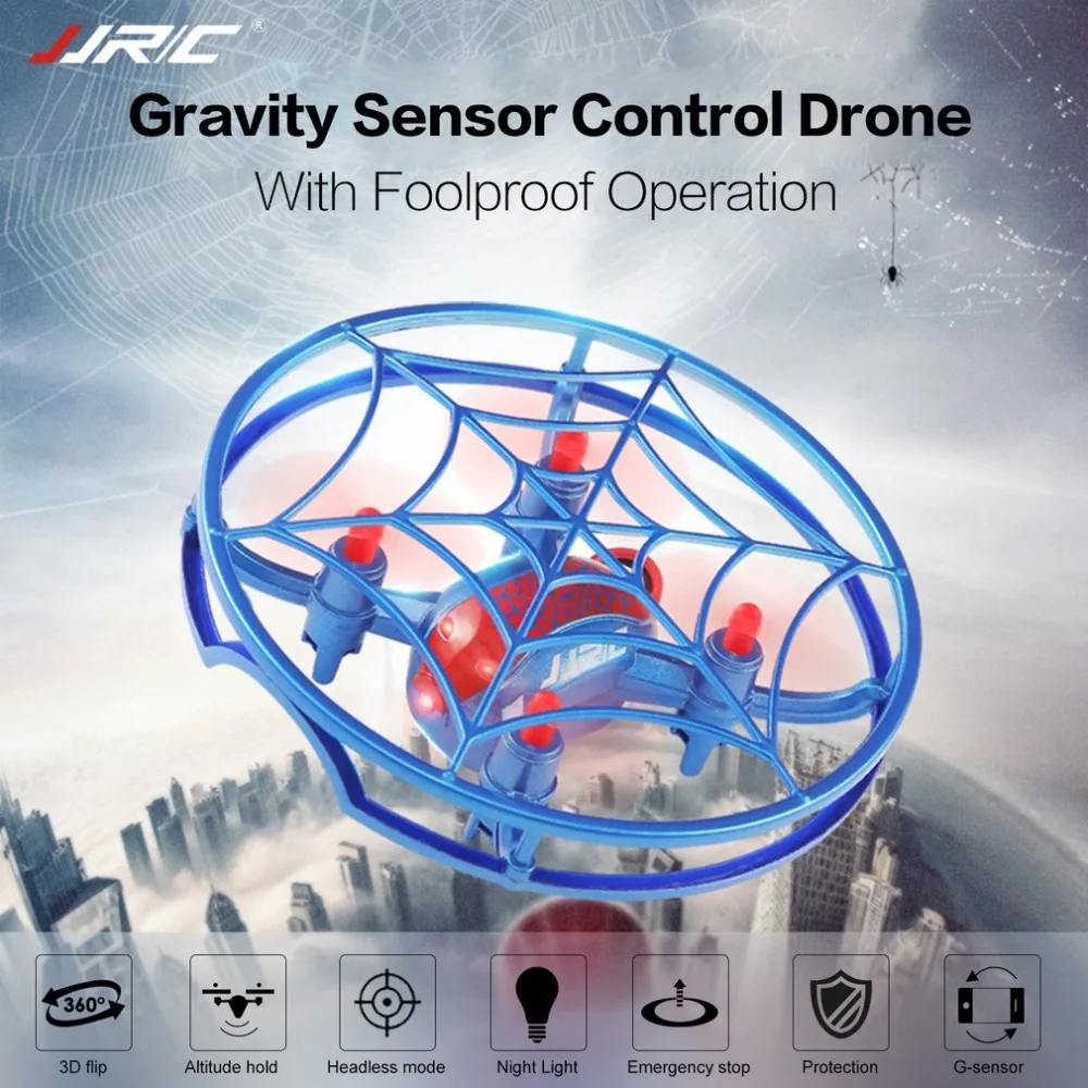 

JJR/C H64 Altitude Hold G-sensor Voice Prompt Spider Mini RC Drone Quadcopter UAV Aircraft for Children Kids Gift Beginners Toy