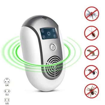 

Ultrasonic Pest Repellent Electronic Control Plug In Home Outdoor Repeller for Mosquito Flea Roaches can CSV