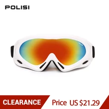 POLISI зимние защитные очки для скейтбординга сноубординга Анти-туман UV400 объектив снежные лыжные очки Для мужчин Для женщин на открытом воздухе ветроустойчивый сноуборд очки